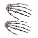 Hosfairy 1 Pairs Halloween Skeleton Hands Plastic Hand Skeleton Model for Halloween Decoration Terror Scary Props(As Shown)