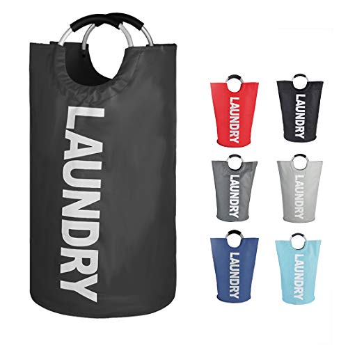 Epicord 82L Large Laundry Basket (6 Colors), Collapsible Fabric Laundry Hamper, Foldable Clothes Bag, Folding Washing Bin (Black) - Thumbnail 6