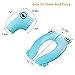 Folding Large Non-Slip Potty Training Seat for Boys and Girls, Travel Portable Reusable Toddlers Toilet Seat Covers Liners Fits Round & Oval Toilets with Carry Bag(Blue)