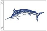 Taylor Made Products 2918, Fish Flag, Nylon, 12 inch x 18 inch, Marlin, Blue