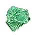 CKB Ltd Buddha Budai Decoration Vintage Home Butter Dish - Novelty Cool Tray with Lid (Jade Green)