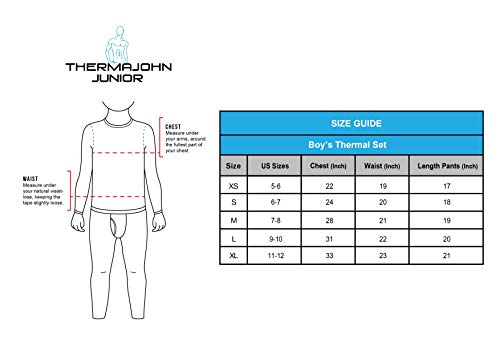 image for Thermajohn Thermal Underwear for Kids, Boys Thermal Underwear Set | Ba