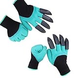 HAODE FASHION 2 Pairs Garden Genie Gloves with Fingertips Claws on Each Hand- for Right Handers & Left Handers- for Digging and Planting- for Rose Pruning- for Women & Men Gloves