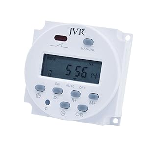 Timer Switch for Solar Lights Chicken Feeders, Programmable Daily 