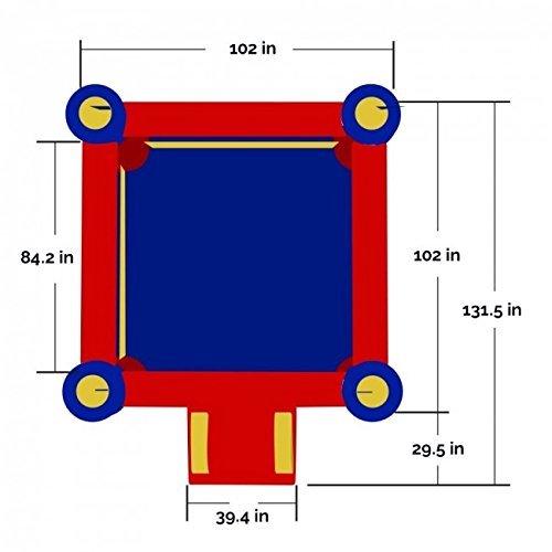 5 Blast+Zone+Castle+Inflatable+Bouncer