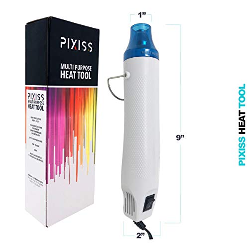 image for Pixiss Mini Embossing Heat Gun Electric 300W Portable Hot Air Gun for 