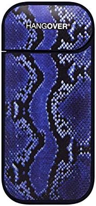 Hangover Cover Skin Sticker in Special Fabric for Iqos 2.4 and 2.4+ DesignLeather Blue