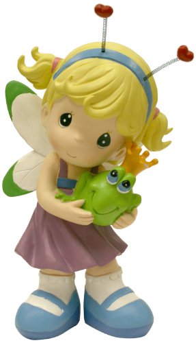 Precious Moments Design International Group Dragonfly Fairy with Frog Statue, 12-Inch