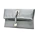 abshoo Women Clutch Purse Evening Faux Leather Clutch Bags (Light Grey)