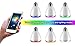 LIGHTSTORY Remote Control Bluetooth Smart LED Light Bulb Lamp with Speaker, Multi-Color Changing Light Bulb Speaker, Wireless Variable Optical LED Bulb (E26 Lamp Socket )