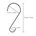 VIPITH 12-Inch Metal Hook for Bird Feeders 3 Pack
