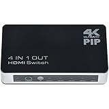 ABLEGRID&reg; 4K x 2K 4 Port High-Speed HDMI Switch with IR Wireless Remote Control