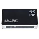 ABLEGRID 4K x 2K 4 Port High-Speed HDMI Switch with IR Wireless Remote Control