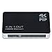 ABLEGRID 4K x 2K 4 Port High-Speed HDMI Switch with IR Wireless Remote Control