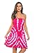 Riviera Sun 21612-FW-XL Strapless Tube Short Dress/Summer Dresses Fuchsia/White