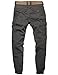 Match Men's Regular Fit Chino Jogger Cargo Pant (36W x 33L, 6539 Army gray)