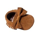 Molil Unisex Baby's Suede Bowknot Moccasins Shoes Sneakers