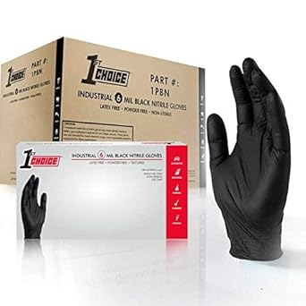 Amazon.com: 1st Choice Premium Safety Black Nitrile 6 Mil