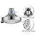 Tibbers High Pressure Shower Head,5 Settings Showerhead with Adjustable Metal Swivel Ball Joint,Excellent Shower Experience Even at Low Pressure and Water Flow (Brushed Nickel)