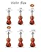 Branger Violin Shoulder Rest for 1/2 and 1/4 Size, with Collapsible and Height Adjustable Feet, Including a Violin Practice Mute