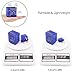 BESTTEN 1875W Voltage Converter Transformer and Universal Travel Adapter Plug Kit for UK/AU/US/EU/Asia Step Down 220V to 110V, 5pc Pack, Blue