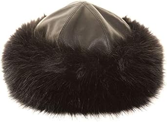 fur round hat