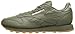 Reebok Men's cl lthr cu Fashion Sneaker, Hunter Green/White Gum, 10.5 M US