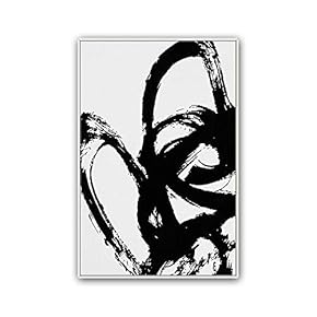 Framed Canvas Wall Art Abstract Color Block Canvas Prints Home Artwork Decoration for Living Room,Bedroom - 16x24 inches