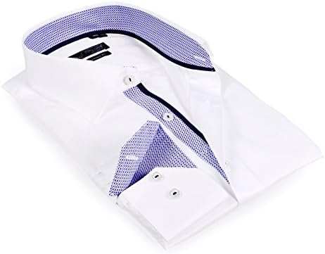 LVs by Levinas Mens Shirts- Levinas - Dress Shirts - 100% Cotton Long Sleeve- Button Down Shirts - Contemporary Fit
