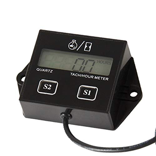 High Performance Car Digital Engine Tach Tachometer Hour Meter Inductive for Motorcycle Car Motor Stroke Engine - Thumbnail 3