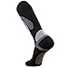 Elite Wool Race Ski Socks - Warm Comfortable Ski Socks, Snowboard Socks - Merino Wool Ski Socks - PureAthlete (Black/Silver, S/M)