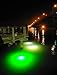 Green Blob Outdoors Underwater Fishing Lights, 12 Volt Battery Powered LED for Snook, Crappie, (Green, 15000)
