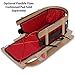 Flexible Flyer BCL-40 Premium Baby Sleigh. Toddler Boggan. Wooden Pull Sled for Kids,Red , 29 x 14 x 11.5 inches