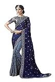 Da Facioun Indian Women Designer Party wear DARK BLUE Color Saree Sari R-15900