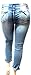 Jack David Womens Plus Size Ankle Skinny Basic Denim Jeans Ripped Distressed Strech Pants