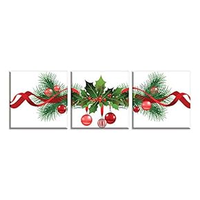 3 Piece Canvas Wall Art Christmas Canvas Prints Home Artwork Decoration for Living Room,Bedroom - 12"x12"x3 Panels
