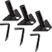 Moultrie Metal Feeder Feet | 3 Feeder Feet | 3 Stakes | 1 5/16