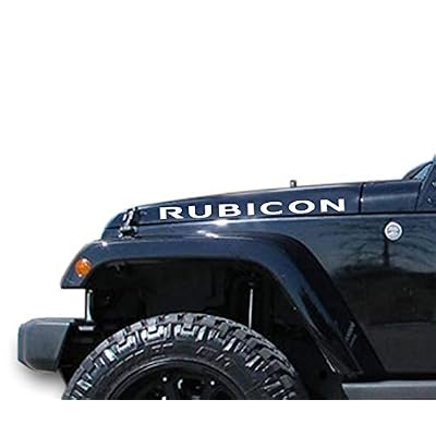 Bubbles Designs White Set Decal Sticker Compatible with Jeep Wrangler Rubicon Jk