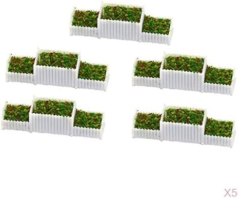 Amazon Sandtableの駐車レイアウトのために設定される25x Z 1 0の花壇の植物のミニチュア 鉄道模型 通販