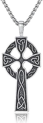 Holyheart Pewter Viking Necklace Norse Amulet Pendant Necklace Celtic Pagan Jewelry Viking Gift Jewelry