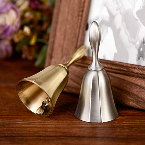 Feyarl Hand Call Bell Alarm Hand Hold Service Call Bell Desktop Dinner Bell Game Bell 2pcs