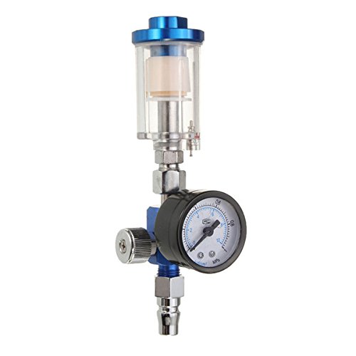 SENREAL Air Regulator with Pressure Gauge Scratch Doctor Spray Gun Air Regulator Gauge Air Filter