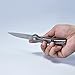KIZER Cutlery Folding Pocket Knives Flipper Knife Frame Lock Gray Titanium Handles Tactical EDC Knife, TomCat Splinter Ki3457A1