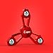 EZOON Fidget Spinner Metal Finger Toys Aluminum Hand Spinner Replaceable Bearing CPSC Certified EDC ADHD Focus Toy Kids Adults (RED-1)