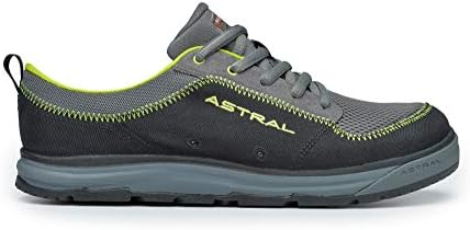 Water shoe with grippy sole, 222g, from Astral for balanced efficiency.