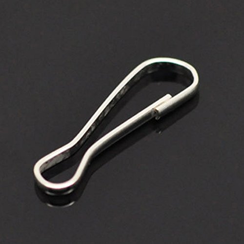 20 X Pet/Rat Hammock Clips Hooks Metal Clasp Stainless Steel Lanyard Cage Accessories (22mm)