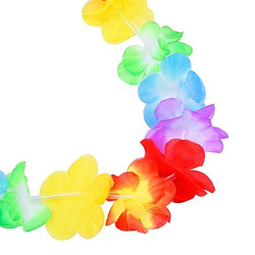 eBoot-Kette Hawaii, Blumen, Party, Strand, Mehrfarbig, Flower-Necklace – Bild 5