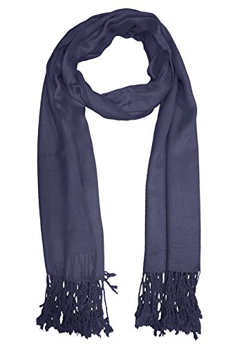 urban-trendz latest collection of satin pashmina scarf stole duppatta shawl with twisted fringes in superfine quality (summer colours) ut2336