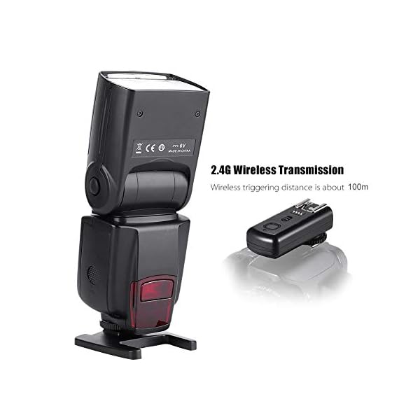 Mugast WS-560IV Speedlite-Blitz, 2,4-G-Wireless-Kamera Speedlite mit drehbarem LCD-Bildschirm für Canon für Nikon – Bild 6