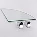 KES BGS3102 Lavatory Bathroom Corner Tempered Glass Shelf 8MM-Thick Wall Mount Triangular, Polished Chrome